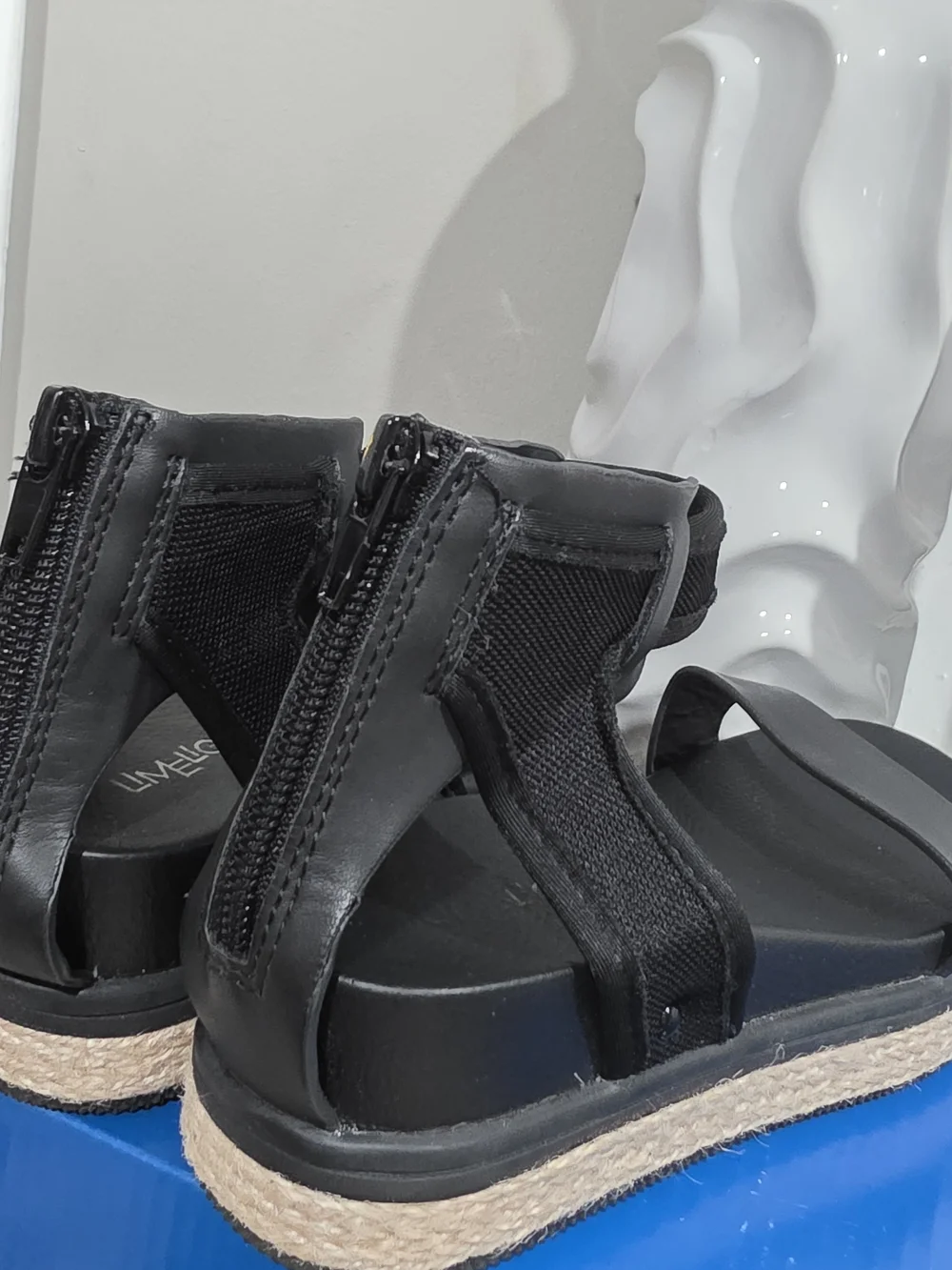 Limelight Black Platform Espadrille Sandals